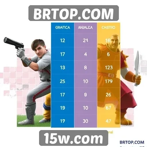 Comparativo entre jogos populares no BRTOP.COM
